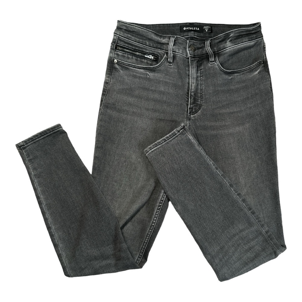 ATHLETA SCULPTEK ULTRA SKINNY GREY WASH JEAN Women’s Size 4